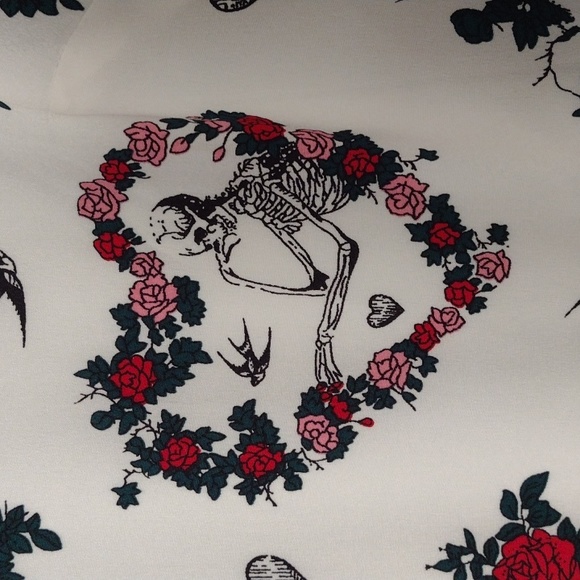 50s style rockabilly skeleton dress - Picture 2 of 7